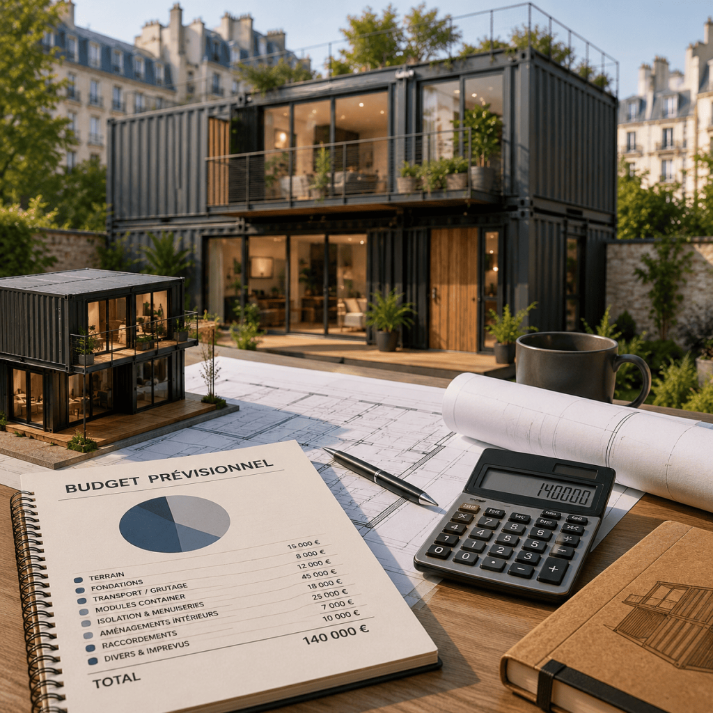 Budget de construction d'une maison container en région parisienne